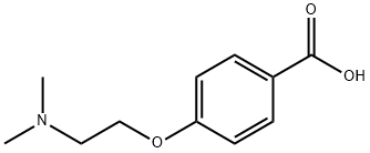 4-[2-(二甲基氨基)乙氧基]苯甲酸 结构式