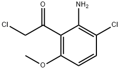 Ethanone,  1-(2-amino-3-chloro-6-methoxyphenyl)-2-chloro- 结构式