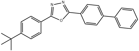 2-(4'-叔丁苯基)-5-(4'-联苯基)-1,3,4-恶二唑 结构式