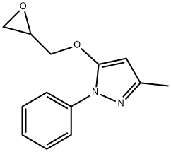 3-Methyl-5-(oxiranylmethoxy)-1-phenyl-1H-pyrazole 结构式