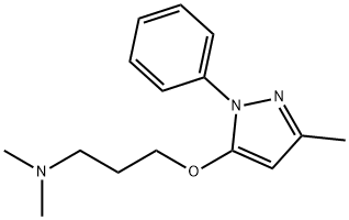 5-[3-(Dimethylamino)propoxy]-3-methyl-1-phenyl-1H-pyrazole 结构式