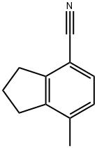2,3-Dihydro-7-methyl-1H-indene-4-carbonitrile 结构式