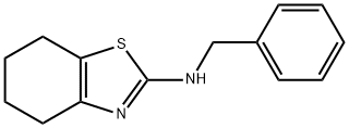 N-BENZYL-4,5,6,7-TETRAHYDRO-1,3-BENZOTHIAZOL-2-AMINE 结构式