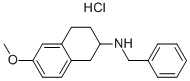 N-BENZYL-6-METHOXY-1,2,3,4-TETRAHYDRONAPHTHALEN-2-AMINE HYDROCHLORIDE 结构式