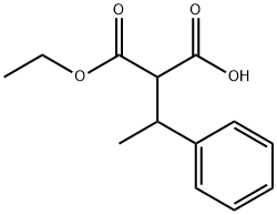 Propanedioic acid, (1-phenylethyl)-, monoethyl ester (9CI) 结构式