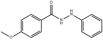 p-Methoxybenzoic acid 2-phenylhydrazide 结构式