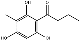 2',4',6'-Trihydroxy-3'-methylbutyrophenone 结构式