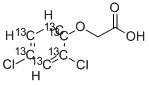 2,4-二氯苯氧乙酸-13C6 结构式