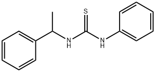 N-phenyl-N'-(1-phenylethyl)thiourea 结构式