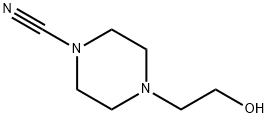 1-Piperazinecarbonitrile,4-(2-hydroxyethyl)-(9CI) 结构式