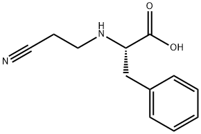 2-[(2-氰乙基)氨基]-3-苯基丙酸 结构式