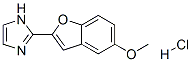 2-(5-methoxybenzofuran-2-yl)-1H-imidazole hydrochloride 结构式