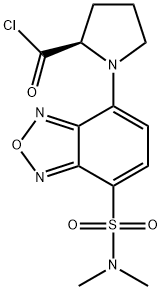 (R)-(+)-DBD-Pro-COCl [=(R)-(+)-4-(N,N-Dimethylaminosulfonyl)-7-(2-chloroformylpyrrolidin-1-yl)-2,1,3-benzoxadiazole] [HPLC Labeling Reagent for e.e. Determination]