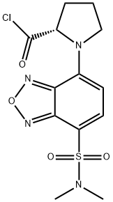 (S)-(-)-DBD-Pro-COCl [=(S)-(-)-4-(N,N-Dimethylaminosulfonyl)-7-(2-chloroformylpyrrolidin-1-yl)-2,1,3-benzoxadiazole] [HPLC Labeling Reagent for e.e. Determination]