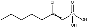 2-Chloro-1-heptenylarsonic acid 结构式
