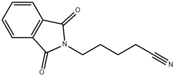 5-(1,3-二氧代-2,3-二氢-1H-异吲哚-2-基)戊腈 结构式