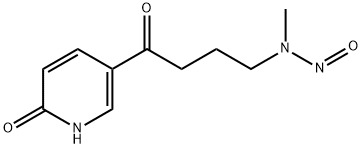 4-(甲基亚硝胺)-1-[3- (6-羟基吡啶基)-1-丁酮 结构式
