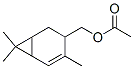 2-蒈烯-4-甲醇乙酸酯 结构式