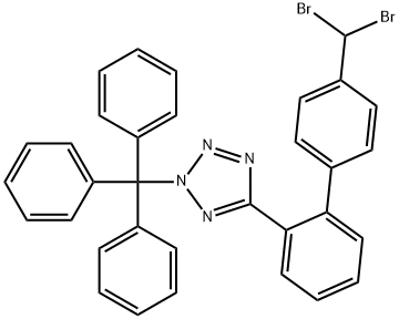 5-[4'-(DibroMoMethyl)[1,1'-biphenyl]-2-yl]-2-(triphenylMethyl)-2H-tetrazole 结构式