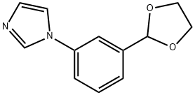 2-[3-(1-咪唑基)苯基]-1,3-二氧戊环 结构式
