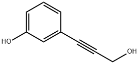 3-(3-羟基-1-丙炔-1-基)苯酚 结构式