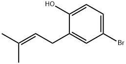 4-BROMO-2-(3-METHYL-2-BUTENYL)-PHENOL 结构式