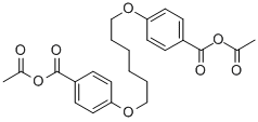 1,6-双(对乙酰氧羰基苯氧基)己烷 结构式