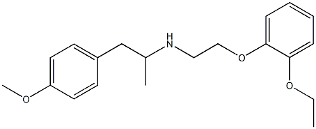 N-（2-（2-乙氧基苯氧基）乙基）-1-（4-甲氧基苯基）丙-2-胺 结构式