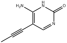 6-氨基-5-(丙-1-炔-1-基)嘧啶-2(1H)-酮 结构式