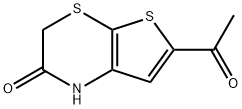 6-乙酰-1H,2H,3H-噻吩[2,3-B][1,4]噻嗪-2-酮 结构式