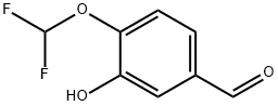 4-二氟甲氧基-3-羟基苯甲醛 结构式