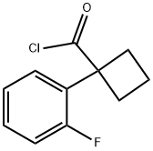 Cyclobutanecarbonyl chloride, 1-(2-fluorophenyl)- (9CI) 结构式