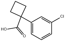 1-(3-氯苯基)环丁基甲酸 结构式