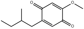 2-Methoxy-5-(2-methylbutyl)-2,5-cyclohexadiene-1,4-dione 结构式