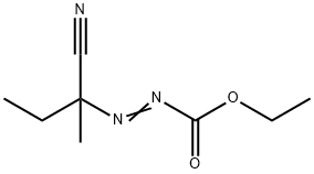 Diazenecarboxylic  acid,  (1-cyano-1-methylpropyl)-,  ethyl  ester  (9CI) 结构式