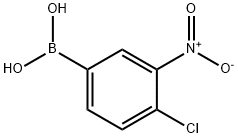 4-氯-3-硝基苯硼酸 结构式
