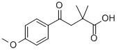4-(4-甲氧基苯基)-2,2-二甲基-4-氧代丁酸 结构式