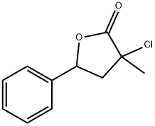 3-氯二氢-3-甲基-5-苯基呋喃-2(3H)-一 结构式