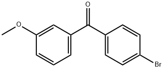 (4-溴苯基)(3-甲氧基苯基)甲酮 结构式