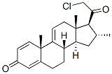 21-CHLORO-16-ALPHA-METHYLPREGNA-1,4,9(11)-TRIENE-3,20-DIONE 结构式
