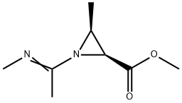 2-Aziridinecarboxylicacid,3-methyl-1-[1-(methylimino)ethyl]-,methylester,cis-(9CI) 结构式