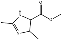 1H-Imidazole-4-carboxylicacid,4,5-dihydro-2,5-dimethyl-,methylester(9CI) 结构式