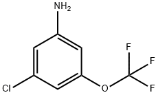 3-氯-5-(三氟甲氧基)苯胺 结构式