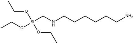 N-(6-氨基己基)氨基甲基三乙氧基硅烷 结构式