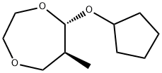 1,4-Dioxepane,5-(cyclopentyloxy)-6-methyl-,trans-(9CI) 结构式