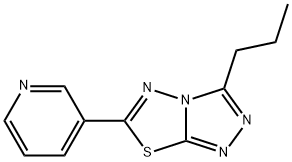 3-propyl-6-(3-pyridinyl)[1,2,4]triazolo[3,4-b][1,3,4]thiadiazole 结构式