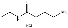 ButanaMide, 4-aMino-N-ethyl-, Monohydrochloride 结构式