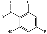 3,5-二氟-2-硝基苯酚 结构式