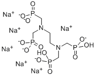 乙二胺四(亚甲基膦酸)六钠盐 结构式