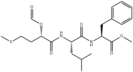 2-(formyloxy)-4-(methylthio)butyryl-leucyl-phenylalanine methyl ester 结构式